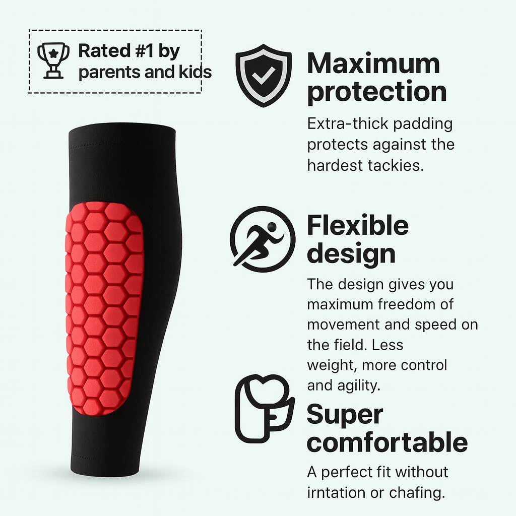 Kickzone FlowGuard™ - Shock Wave Absorption Shin Guards